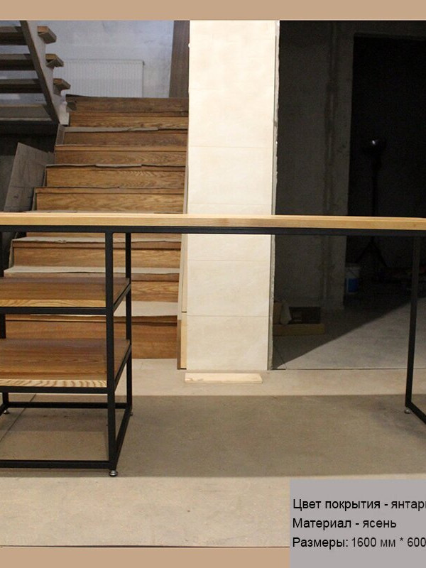 Купить стол письменный в стиле лофт ges-65 с доставкой по Москве и России Стол письменный в стиле лофт GES-65